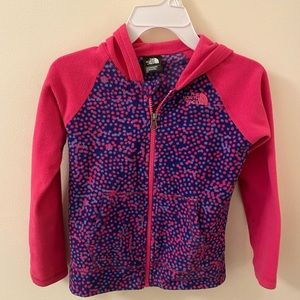The North Face girls zip up fleece - size 5T